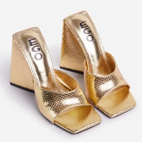 Gold Mules by EGO - Picture 2 of 10